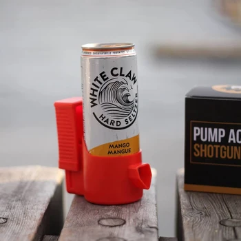 Shotgun Tool Slim Pump Action 2.0 Подходит для Открывалки Банок Стандартного Размера (65 мм), Идеального Пивного Ружья для Домашних Вечеринок.