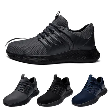 Модные кроссовки для бега, Легкая дышащая спортивная обувь, Мужская обувь из сетчатого материала на шнуровке, Кроссовки Zapatillas De Deporte
