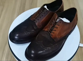 Высококачественная итальянская обувь ручной работы из натуральной кожи, мужские ботильоны с высоким берцем, модельные туфли на шнуровке, мужские базовые ботинки